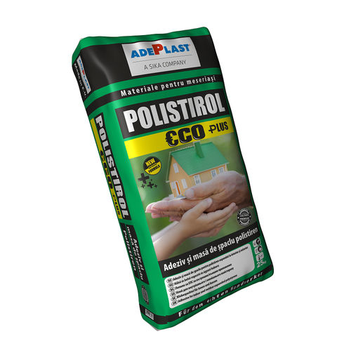 固结砂浆胶合剂 - POLISTIROL ECO PLUS  - AdePlast - 隔热板 / 用于石膏板 / 聚合物