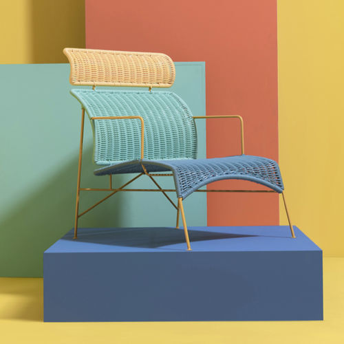 现代风格扶手椅 - TABACHÍN - Mexa Design - PVC / 金属 / 高背