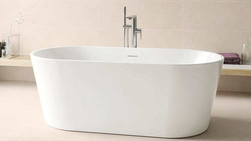 椭圆浴缸 - PEYTO SHINE - ZENON SMART SOLID SURFACE - 岛台式 / 住宅用 / 丙烯塑料