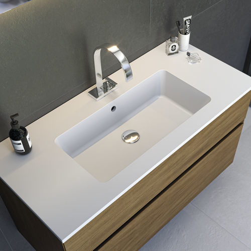 嵌入式台盆 - SOFIA - ZENON SMART SOLID SURFACE - 坚硬表面 / 抗菌 / 哑光效果