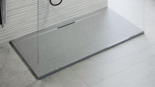 长方形淋浴房底盆 - SIDE - ZENON SMART SOLID SURFACE - 放置式 / 坚硬表面 / 防滑