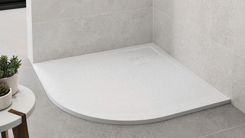 转角淋浴房底盆 - ANGULAR - ZENON SMART SOLID SURFACE - 放置式 / 坚硬表面 / 防滑