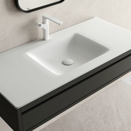 台上盆 - ATENAS SENO CURVO - ZENON SMART SOLID SURFACE - 坚硬表面 / 带台面 / 抗菌