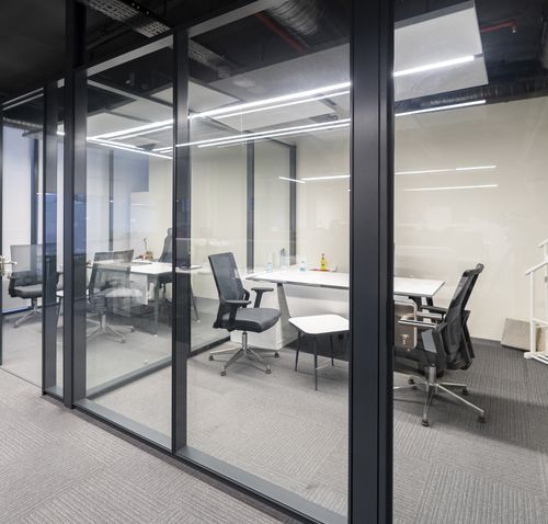 活动隔断 - ALNOPLAN D100 - ALN Office - Altinbölme Partition Wall - 模块化 / 玻璃板 / 木制