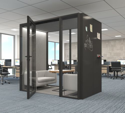 声学办公桌POD - ALNO POD LARGE - ALN Office - Altinbölme Partition Wall - 玻璃门 / 人体工学 / 模块化