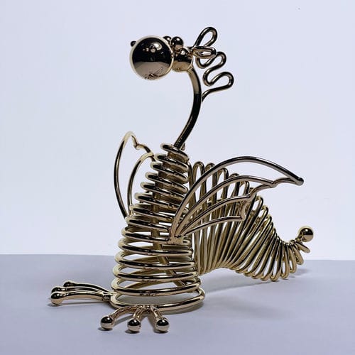 阳极氧化铝雕塑 - DRAGON - ARTBUZ creative workshop - 镍制 / 钢 / 金质
