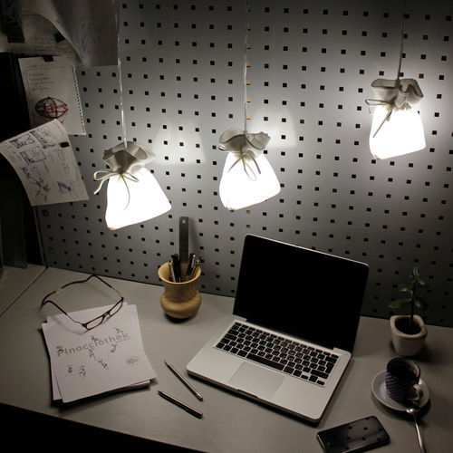 吊灯 - LIGHT BAG - ARTBUZ creative workshop - 镍制 / 钢 / 布料