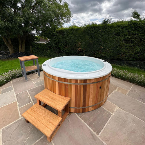 暗装水疗浴缸 - Premium WIFI - Urban Cedar Hot Tubs and Saunas - 地上 / 圆形 / 5人座