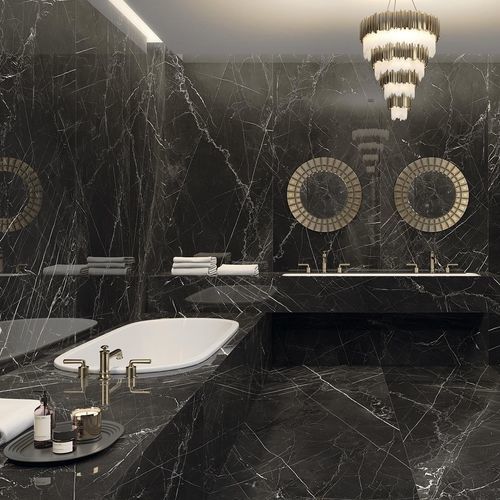 陶土天然石板 - NEGRO MARQUINA - Arklam - 用于浴室 / 用于整体厨房 / 立面