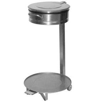 公共垃圾袋架 - AGMA ARREDO INOX PROFESSIONALE SRL A SOCIO UNICO - 落地式 / 不锈钢 / 滑轮