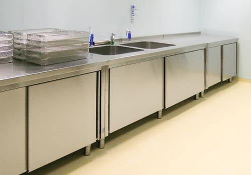 不锈钢厨房台面 - AGMA ARREDO INOX PROFESSIONALE SRL A SOCIO UNICO - 用于医院