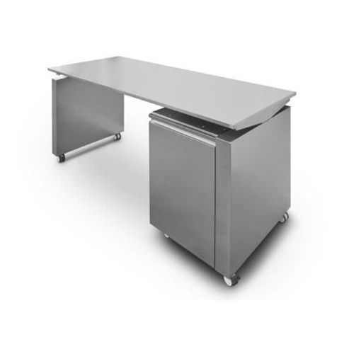 落地办公桌 - AGMA ARREDO INOX PROFESSIONALE SRL A SOCIO UNICO - 现代风格 / 不锈钢 / 直线型