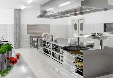 现代风格厨房 - H2 - AGMA ARREDO INOX PROFESSIONALE SRL A SOCIO UNICO - 不锈钢 / 中型 / 高端