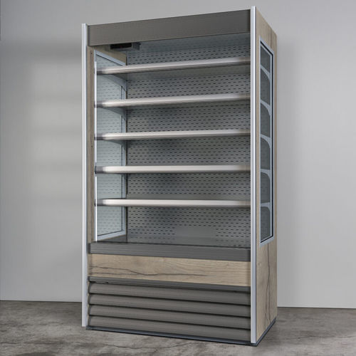 搁板冷藏展示柜 - ALASKA MAXI - Fogal Refrigeration srl - 用于商店 / 金属 / 铝框架