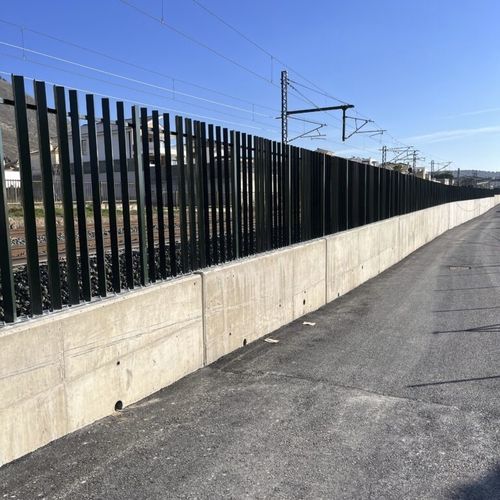 带栏杆围栏 - M ADIF - Insametal - 用于道路 / 用于公共空间 / 电镀钢
