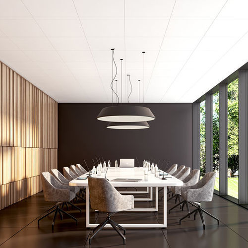 矿物纤维吊顶 - ADAGIO Acoustic+ - Knauf Ceiling Solutions - 方砖 / 板式 / 用于会议大厅