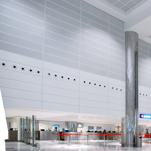 墙面隔音板 - Horizon 1000 / 1100 - Knauf Ceiling Solutions - 金属 / 矩形 / 穿孔