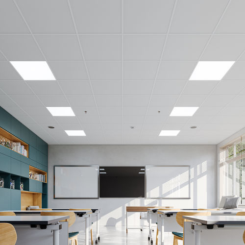 矿棉天花板吊顶 - TOPIQ® Alpha 20 - Knauf Ceiling Solutions - 板式 / 方砖 / 办公室