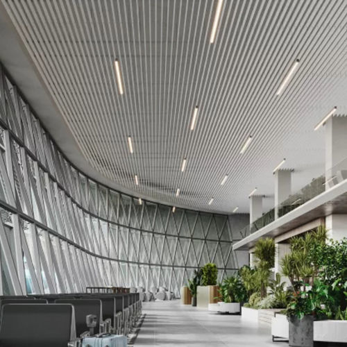 预喷漆铝材吊顶 - BLADE - Knauf Ceiling Solutions - 条形 / 办公室 / 室内