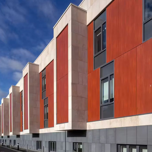 面板立面 - EXTERIOR PRO - Changzhou Zhongtian Fire-proof Decorative Sheets Co., Ltd. - 合成金属 / 立式 / 布艺