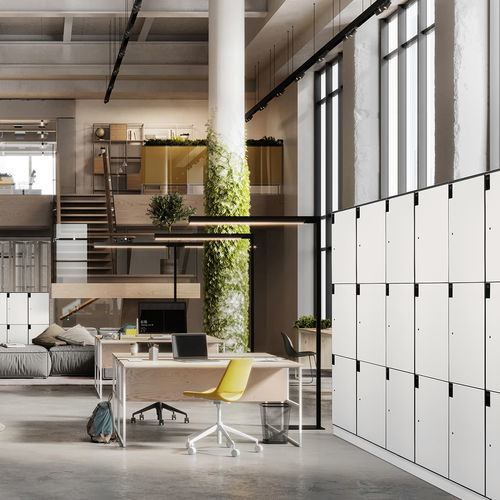 HPL更衣室储物柜 - FENOLIC - COMERCIAL DE INDUSTRIAS REUNIDAS, S.A. - 卡片式 / 商用 / 黑色