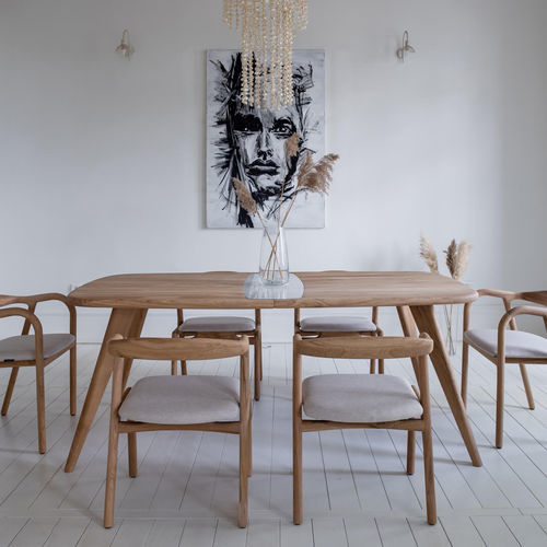 北欧风格餐桌 - Orèl - Pommier Furniture - 栎木 / 胡桃木 / 实木