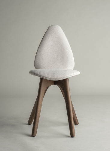 北欧风格椅子 - Egg  - Pommier Furniture - 室内 / 布料 / 橡木桌脚