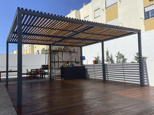 独立凉棚架 - Império Decks e Pergolas - 桉木 / 白蜡木 / 遮阳板条式