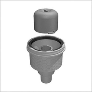 塑料地面存水弯 - TUB-BA-S - LUX ELEMENTS - 用于浴室 / 立式 / 卧式