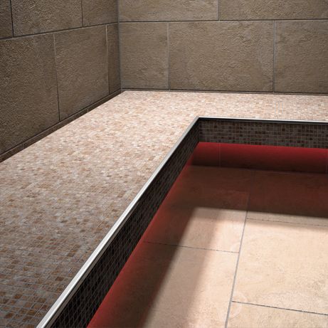 现代风格长椅 - CONCEPT-BA-FLOAT-GK - LUX ELEMENTS - 不锈钢 / 泡沫 / 无靠背