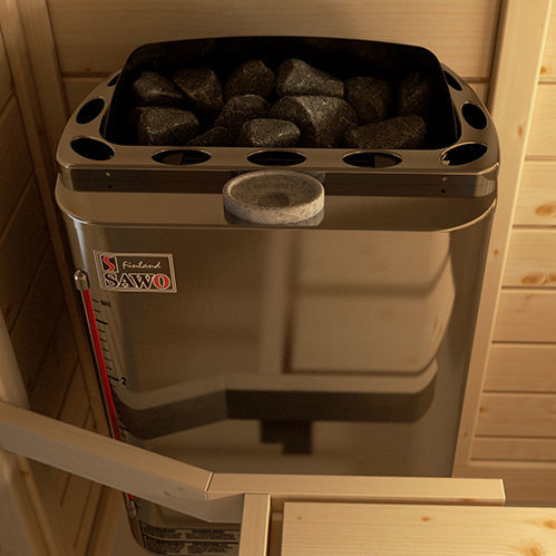 电动桑拿加热器 - MINI COMBI - Sawo - 0 - 5 kW / 壁挂 / 金属