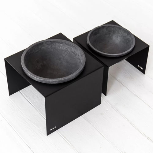 钢花盆 - STAND & BOWL - IDDO - 混凝土 / 独立式 / 圆形