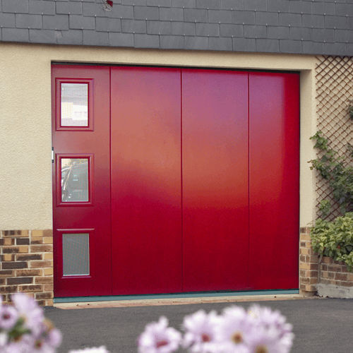 热喷漆钢车库门 - USINE-ONLINE - 分段推拉折叠 / 聚氨酯发泡 / 自动