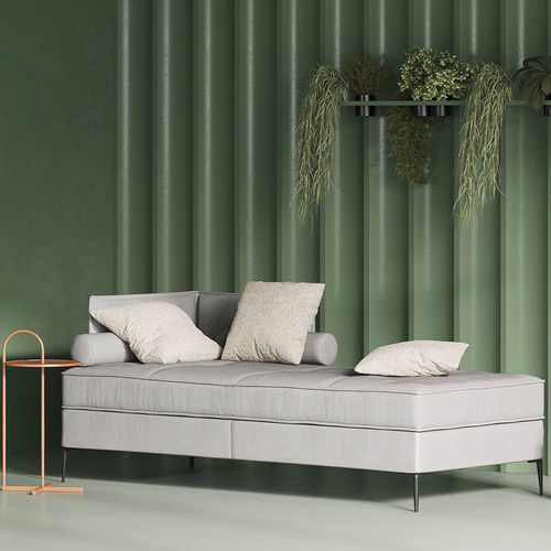 现代风格贵妃沙发椅 - Fine Furniture - 布料 / 金属 / 金属桌脚