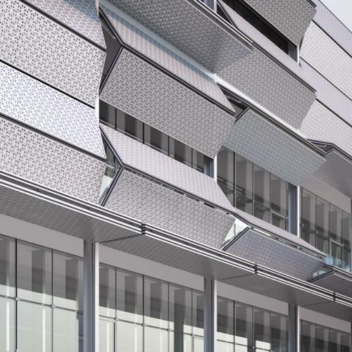 折叠建筑遮阳板 - Motion 10600 - MOTION FACADES - 复合材料 / 铝制 / 金属板