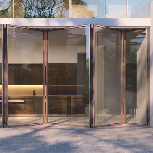折叠门 - MOTION 60PS - MOTION FACADES - 室外 / 玻璃 / 铝制