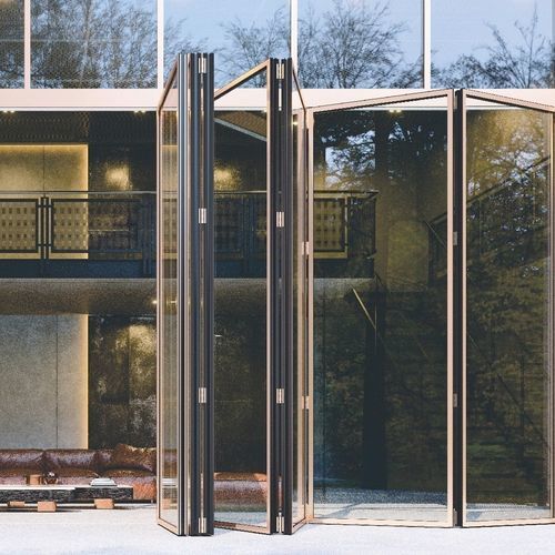 折叠门 - Motion 60FS - MOTION FACADES - 入口 / 铝制 / 极简主义抽象派