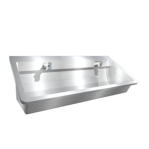 悬挂式洗手池 - Perfect II : 470126 - LOGGERE - 长方形 / 磨砂不锈钢