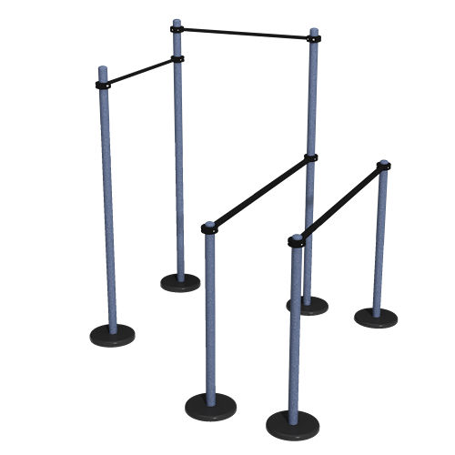 多头牵引杆 - MB 7.60/9 UNEVEN  - Streetbarbell - 钢 / 户外 / 用于健身路径