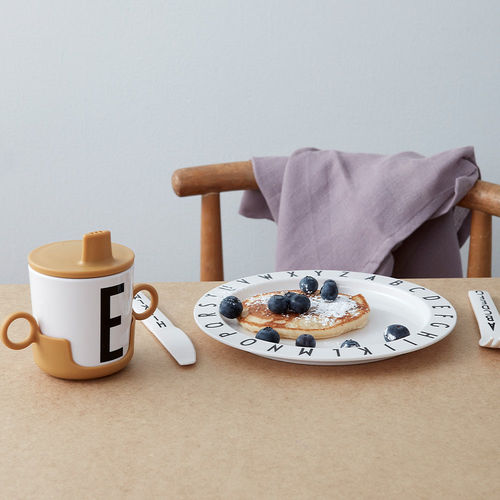 中空盘子 - Eat & Learn - DESIGN LETTERS ApS - 圆形 / 塑料 / 图案