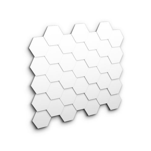 金属砌面 - HEXAGONAL - Axes in Excess - 用于外墙 / 现代风格 / 拉绒