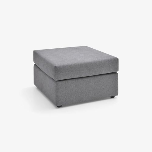 现代风格坐墩 - GREY - FRANCEBANON - 布料 / 木质 / 方形