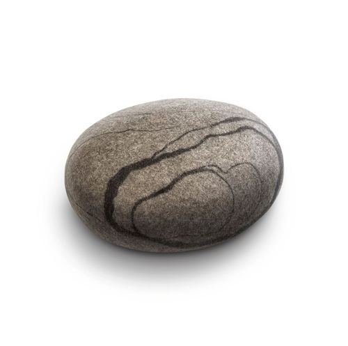 现代风格坐墩 - ZEN - Katsu Stones - 羊毛 / 圆形 / 手工