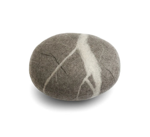 现代风格坐墩 - HAIKU - Katsu Stones - 羊毛 / 圆形 / 手工