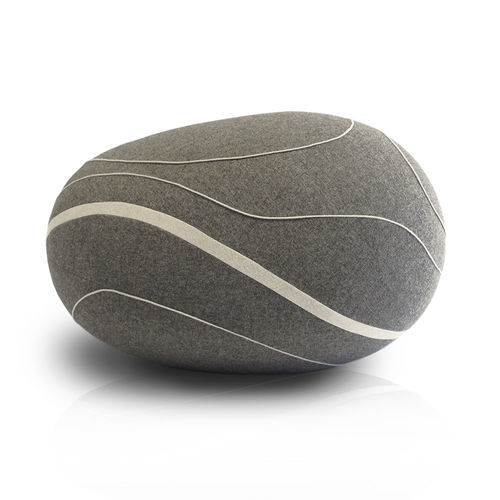 现代风格坐墩 - DEVON - Katsu Stones - 羊毛 / 圆形 / 手工