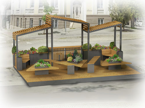 带花坛Parklet - PL01  - GOTINSHTAIN EOOD - 可调节 / 生态型