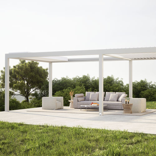 独立凉棚架 - RIPPLE - Lavia Outdoor Living Space - 临墙 / 铝制 / 活动板条