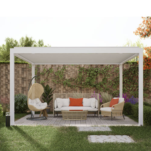 临墙凉棚架 - SEESAW - Lavia Outdoor Living Space - 独立 / 挤压铝材 / 活动板条