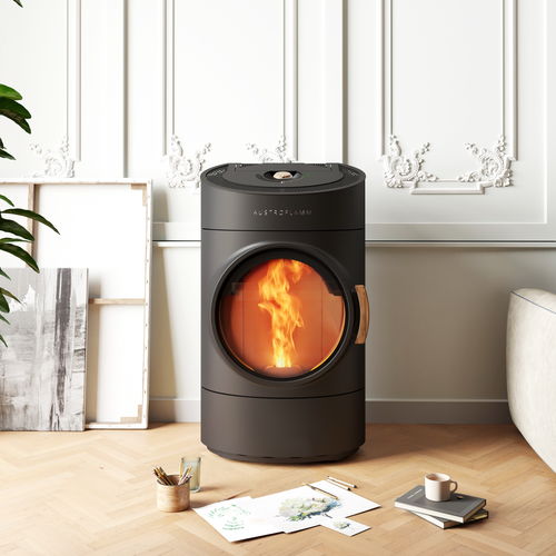 颗粒采暖炉 - Clou - AUSTROFLAMM - 5 kW...10 kW / 独立式 / 现代风格