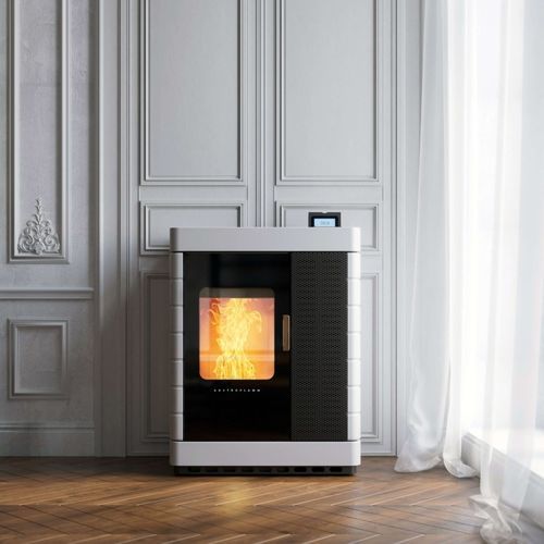 混合动力采暖炉 - Scotty Duo - AUSTROFLAMM - 木材 / 颗粒 / 5 kW...10 kW